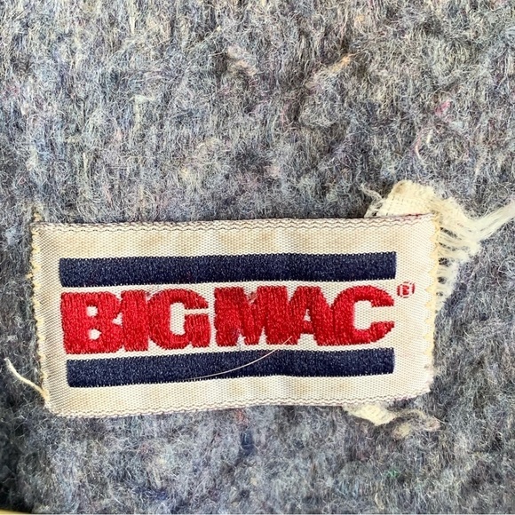 Vintage Big Mac Blanket Lined Denim Barn Coat Chore Jacket Men’s Size XL - Picture 12 of 13